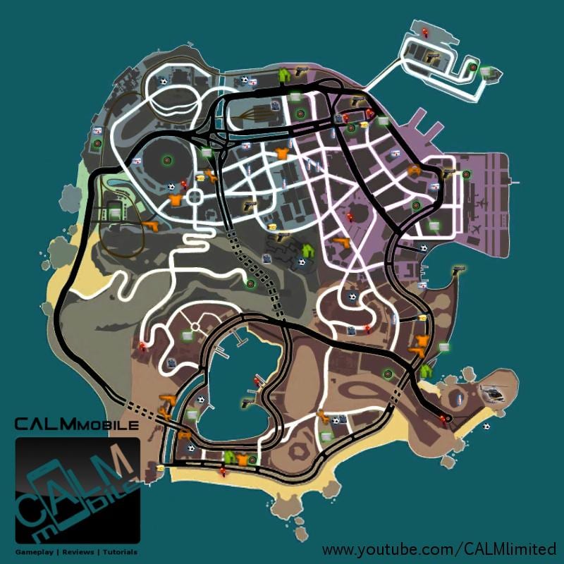 mapa Rio gangstar
