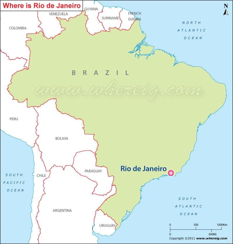 show Rio de Janeiro na mapě
