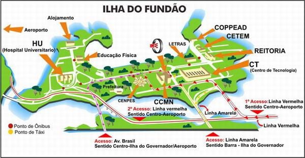 Rio de Janeiro školy mapě