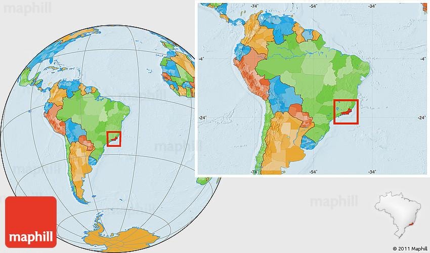 kde je Rio de Janeiro na mapě světa