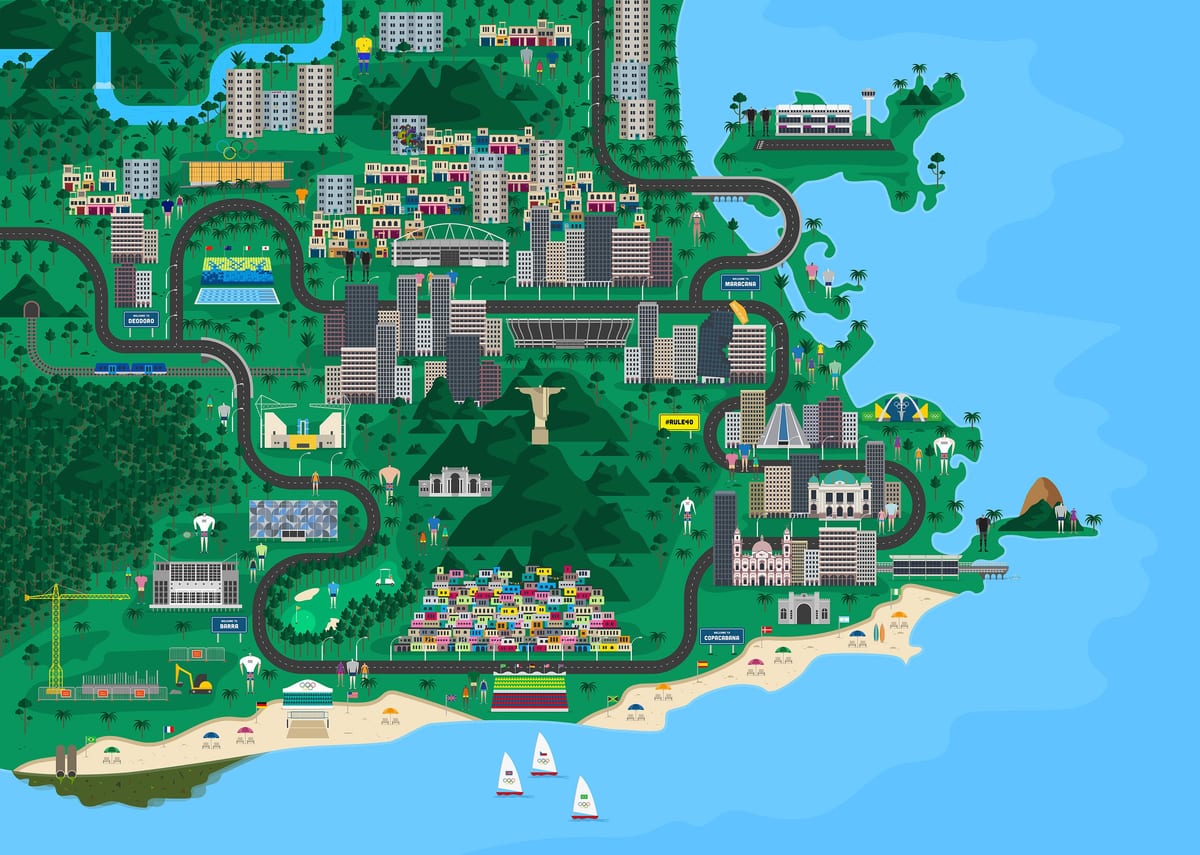 interaktivní mapa Rio