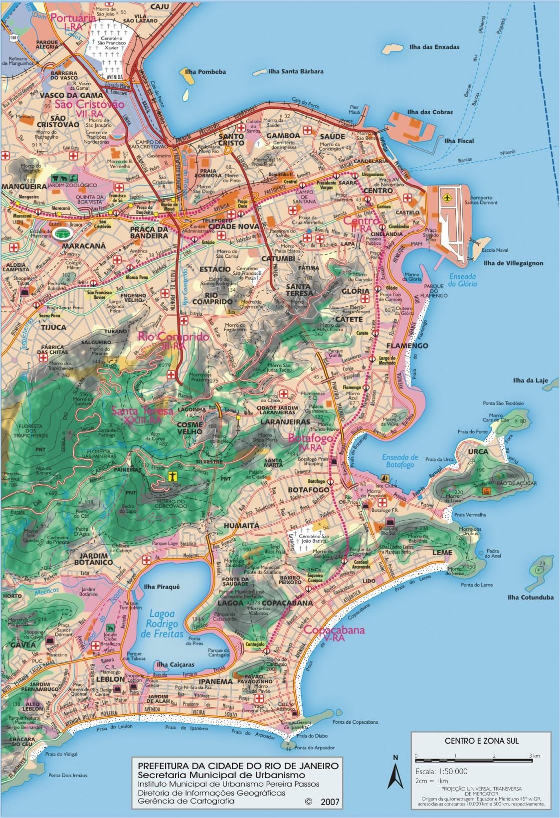 mapa pro Rio de Janeiro