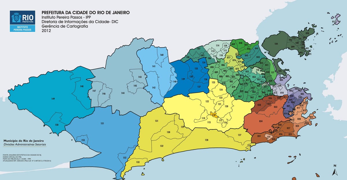 Rio de Janeiro, paříž mapa