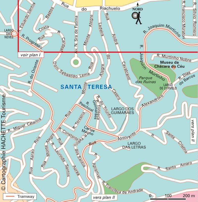 santa teresa Rio de Janeiro mapa