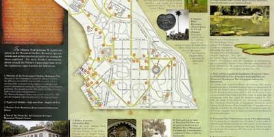 Mapa botanická zahrada Rio de Janeiro 