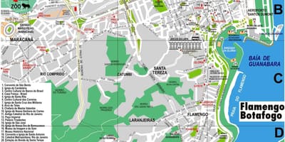 Mapa dowtown Rio de Janeiro