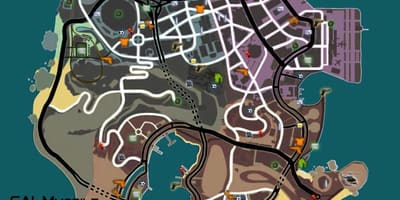 Mapa Rio gangstar