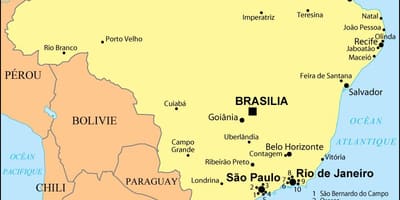 Mapa brazílie ukazuje, Rio de Janeiro