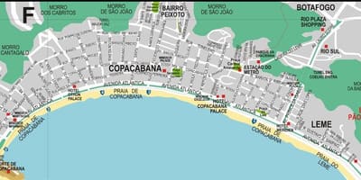 Copacabana Rio de Janeiro mapa