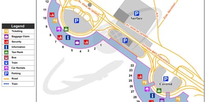 Rio de Janeiro letiště mapě