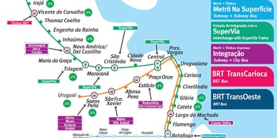 Rio de Janeiro mapa metro