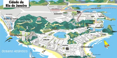 Rio de mapě