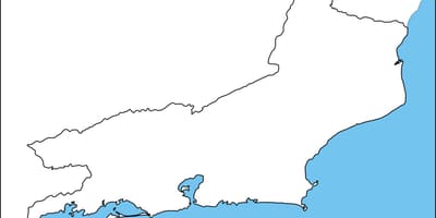 Rio de Janeiro obrys mapy