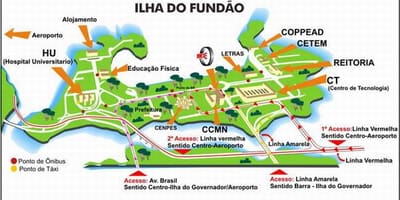 Rio de Janeiro školy mapě