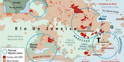 Bezpečnostní mapa Rio de Janeiro