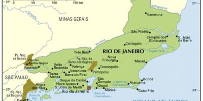 Souřadnice mapa Rio de Janeiro