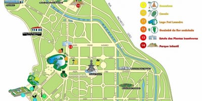 Rio de Janeiro zahrady mapě