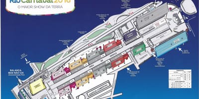 Mapa Rio carnaval