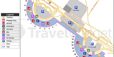Rio de Janeiro gig mapa letiště