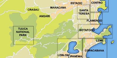 Mapa Rio okolí