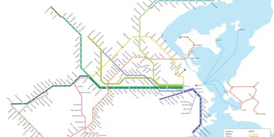 Rio de Janeiro tramvaj mapa