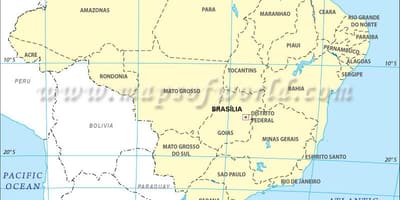 Zeměpisná mapa Rio