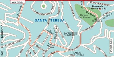 Santa teresa Rio de Janeiro mapa